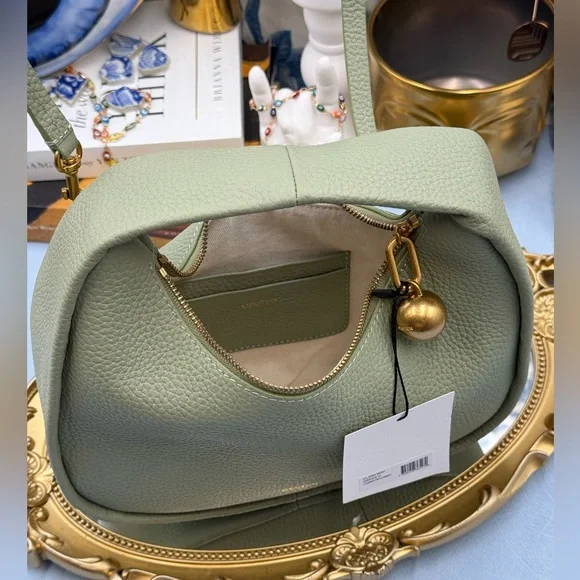 🆕 OROTON 🧿 NWT Clara Mini Convertible Crossbody Bag, Cactus Leather - Picture 10 of 15